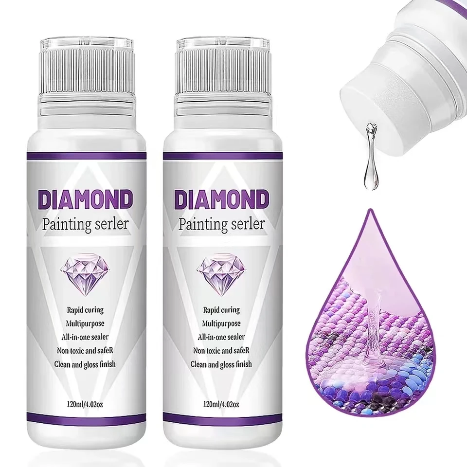 Diamond Painting Sealer 5D Diamond Painting Glue Permanent Hold DIY Conserver Puzzle Glue Diamond Painting Accessories and Tools