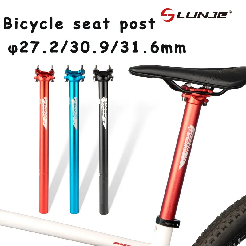 Seat Post MTB Aluminum Seatpost Bicycle Road Bike Seatpost 27.2/30.9/31.6*400mm Bicycle Seat Tube Ultralight Cycling Parts