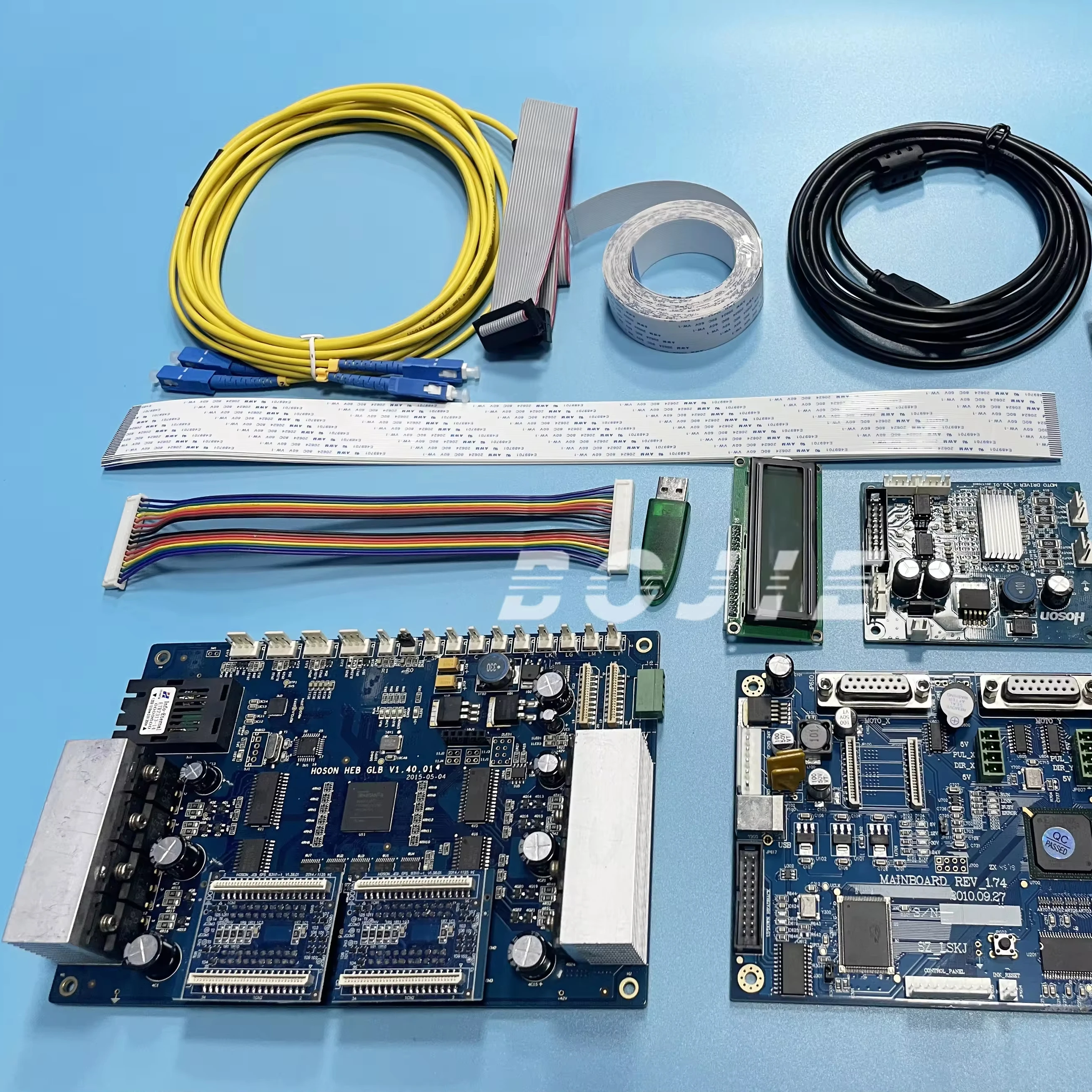 Brand new and affordable hoson dx7 2H printhead complete electronic kit boards V1.40 USB version used to upgrade modify printer