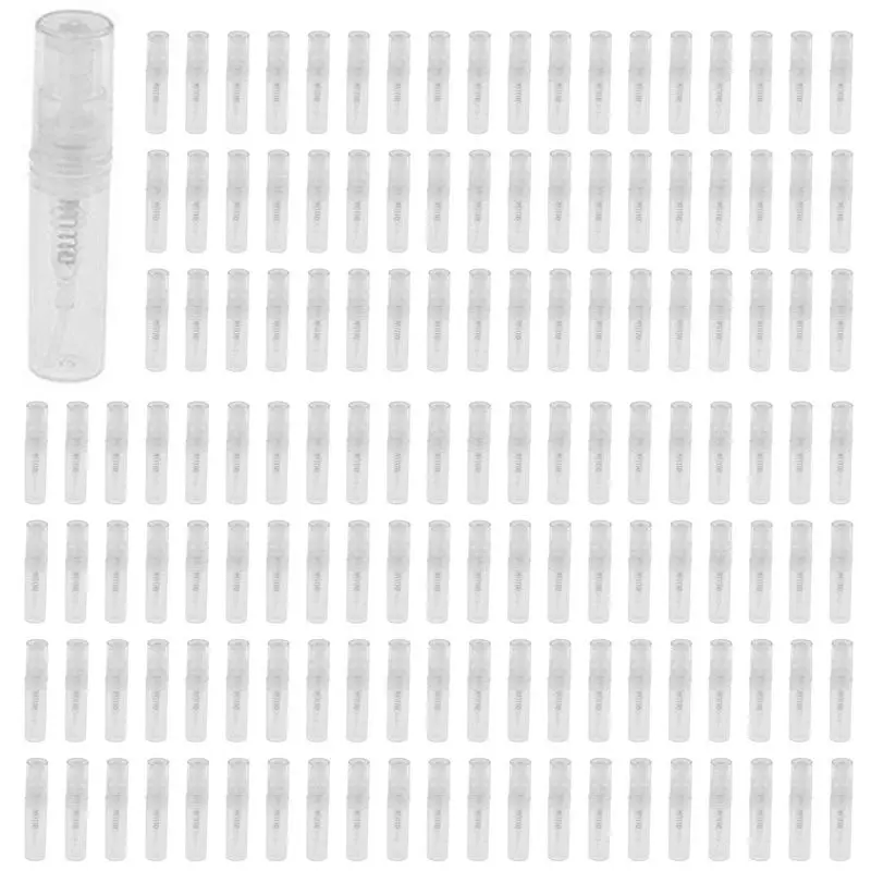 AT29-Mini Transparent 2 ML Spray Plastic Bottle Spray Perfume Empty Sample Bottle Suitable For Travel Party 540Pcs