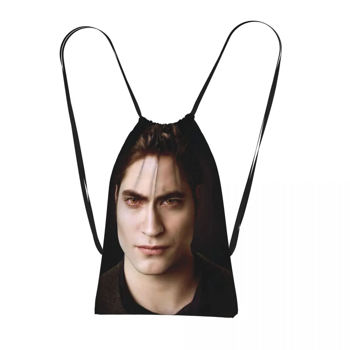 

The Twilight Saga Edward Cullen Backpacks Fashion Drawstring Bags Sports Bag Book Bags for Man Woman School