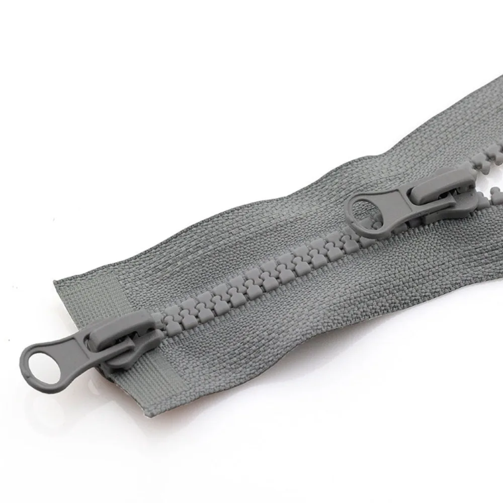 

New 90cm Two Way Chunky Zip #5 Double Slider Resin Zipper Plastic Teeth Zipper Open End Jacket Long Zips