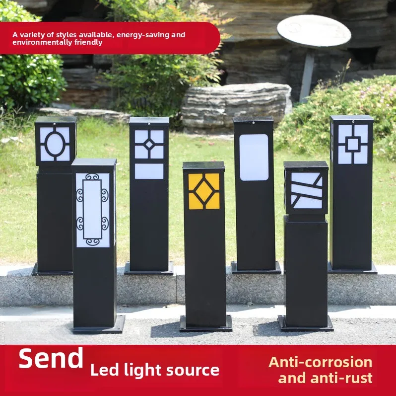 Lawn Light, Chinese LED Outdoor Rainproof Garden Villa Light Landscape Lighting Park Community Solar Lawn Light