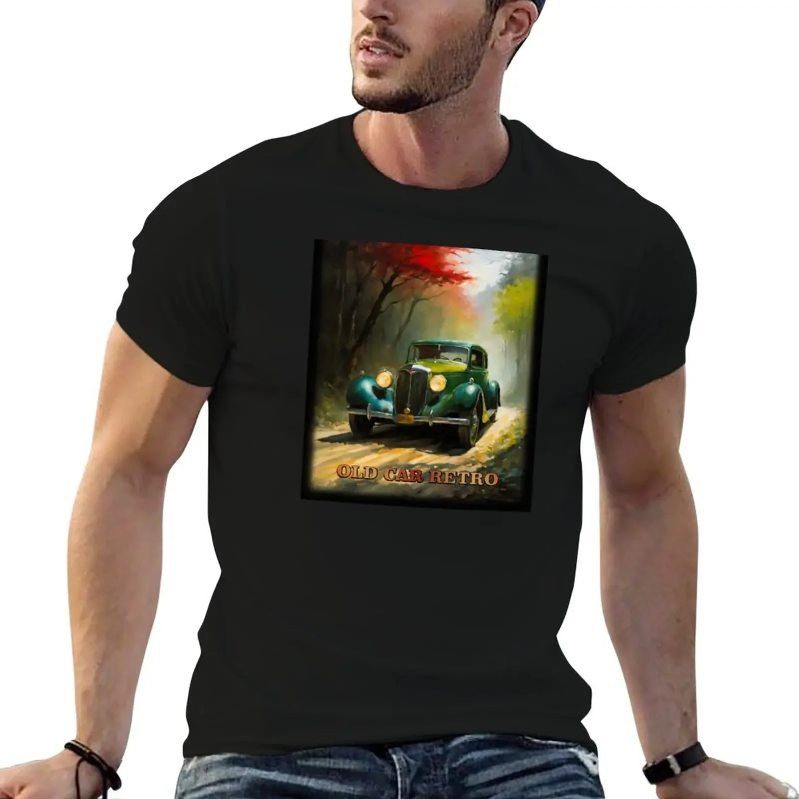 

OLD CAR RETRO, CrisMor-Art T-Shirt funny meme t-shirts kawaii clothes graphics mens big and tall t shirts