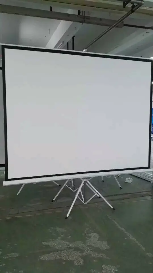 100-Inch Projector Screen Retractable Tripod