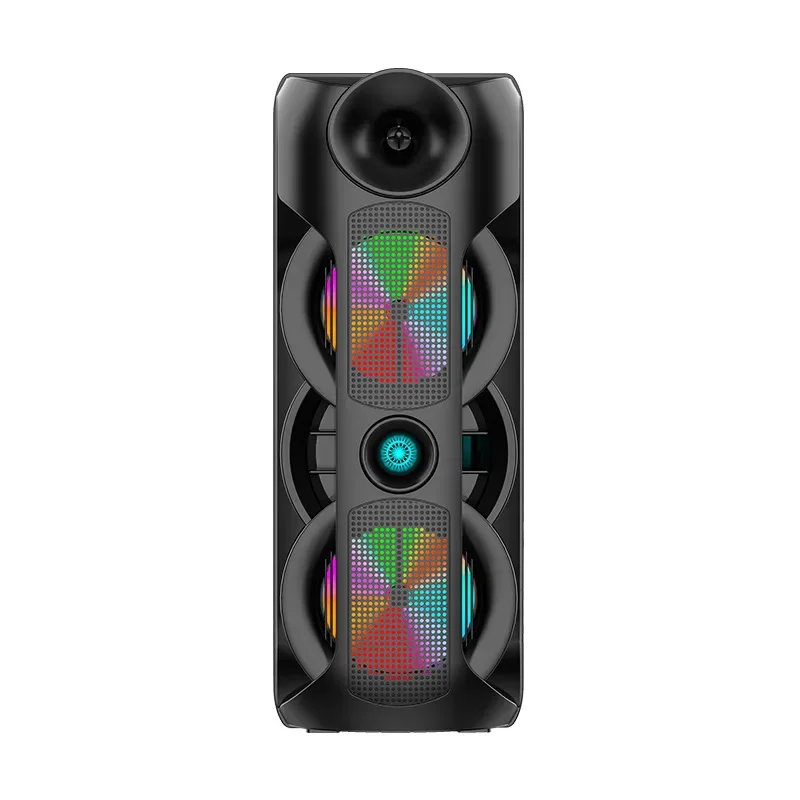 Imagem -05 - Livre Duplo Alto-falante de Polegadas Dança Quadrada Bluetooth Alto-falante Portátil Cartão sem Fio Subwoofer k Música Grande Soundbox 3d Estéreo 80w ao ar