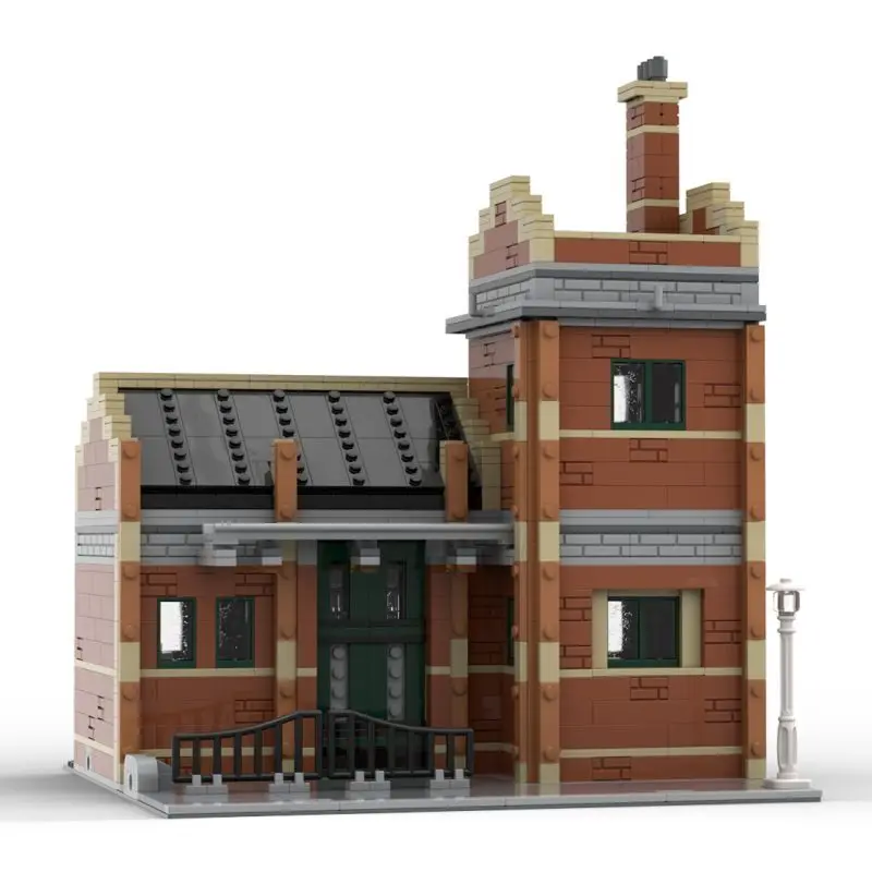 

Изготовленное на заказ модульное старое заводское здание MOC-136707 с интерфейсом, 1966 г.