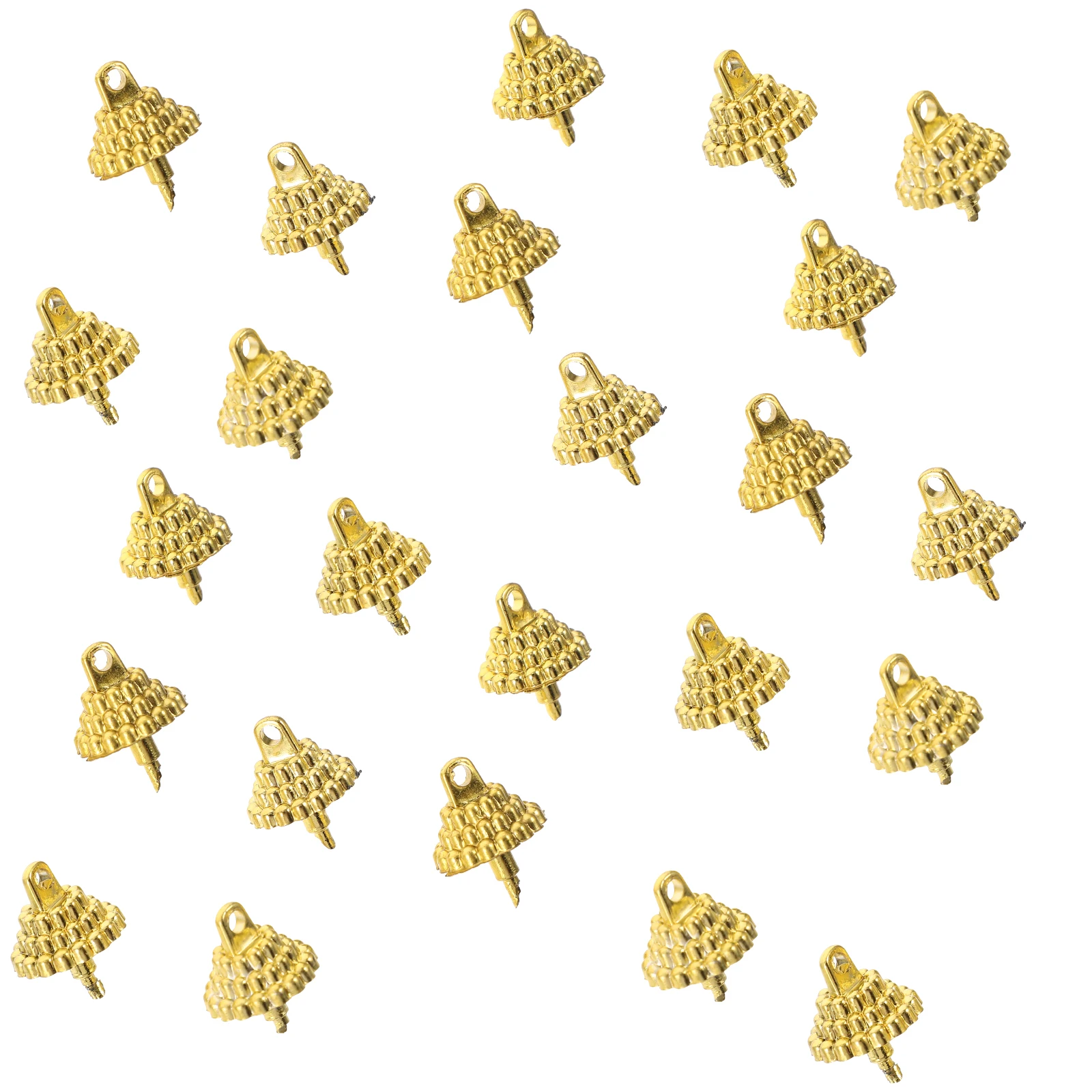 

1 Set Of Ball Pendant Christmas Tree End Caps Diy Hanging Accessories Replacement Fittings Pendants Charms Ornament Holder Xmas