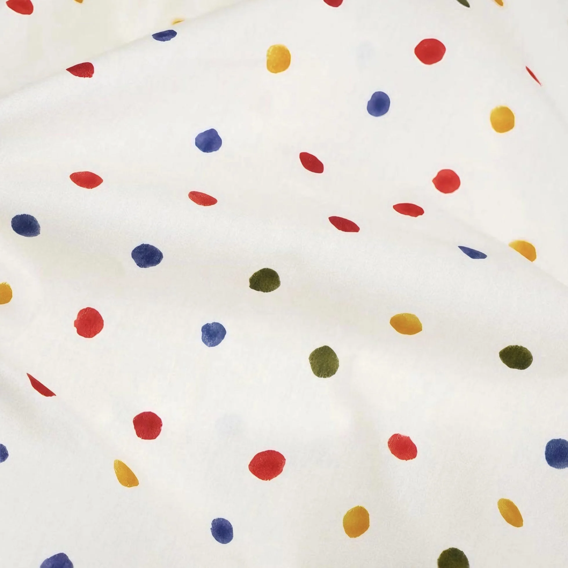 Colorful Polka Dot Printed 100% Cotton Fabric Used for DIY Clothing Children's doll Dresses Handwork Home Decoration Make