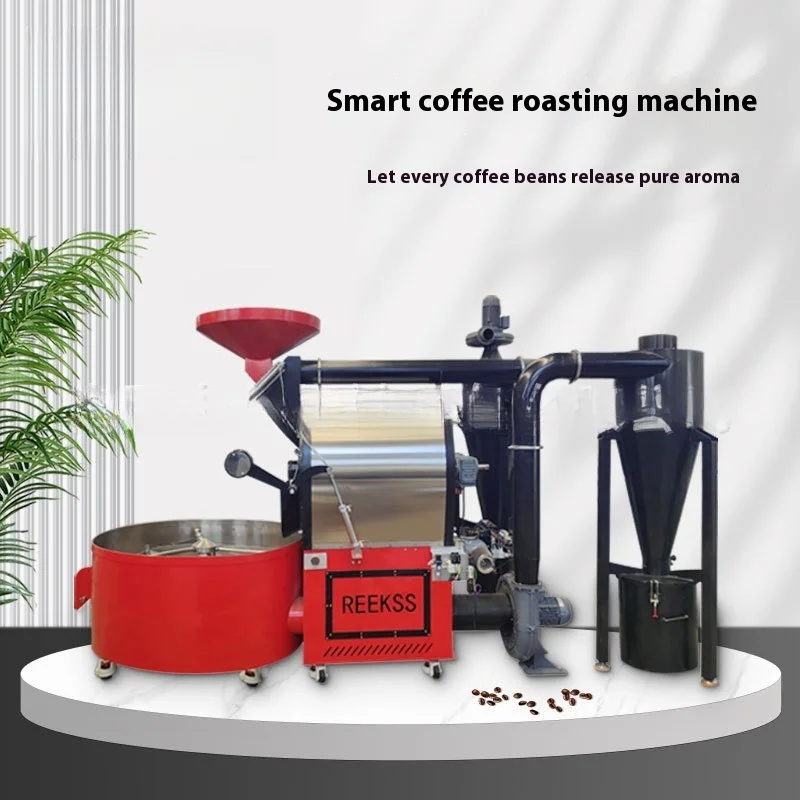 

REEKSS Bean Roaster Coffee bean roaster Double Drum Commercial Intelligent Coffee Shop Cooling