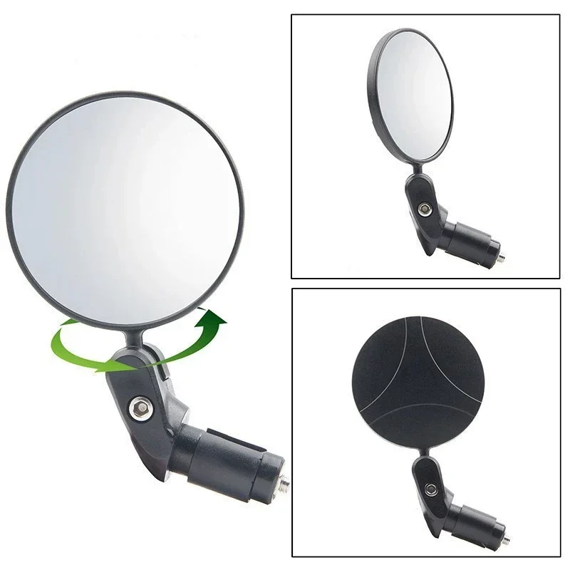 Universal Bicycle Rearview Mirror Adjustable Rotate Wide-Angle Cycling Handlebar Rear View Mirrors for MTB Road Bike Accessories