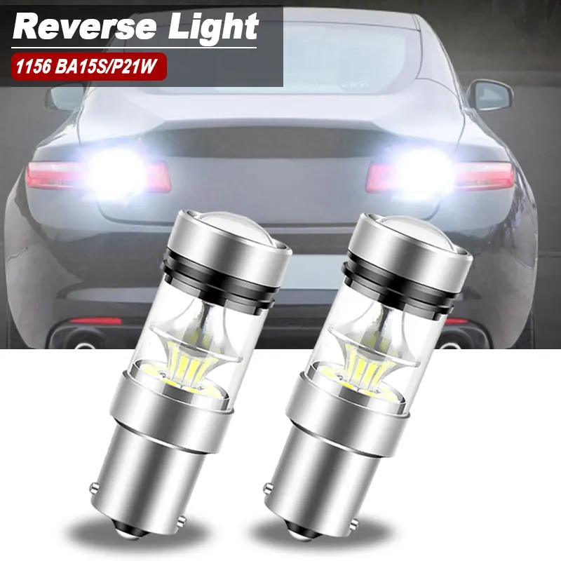 2pcs LED Reverse Light Lamp P21W BA15S Canbus For Renault Laguna 1 2 3 Kangoo Avantime Alaskan Grand Scenic Master Modus Sandero