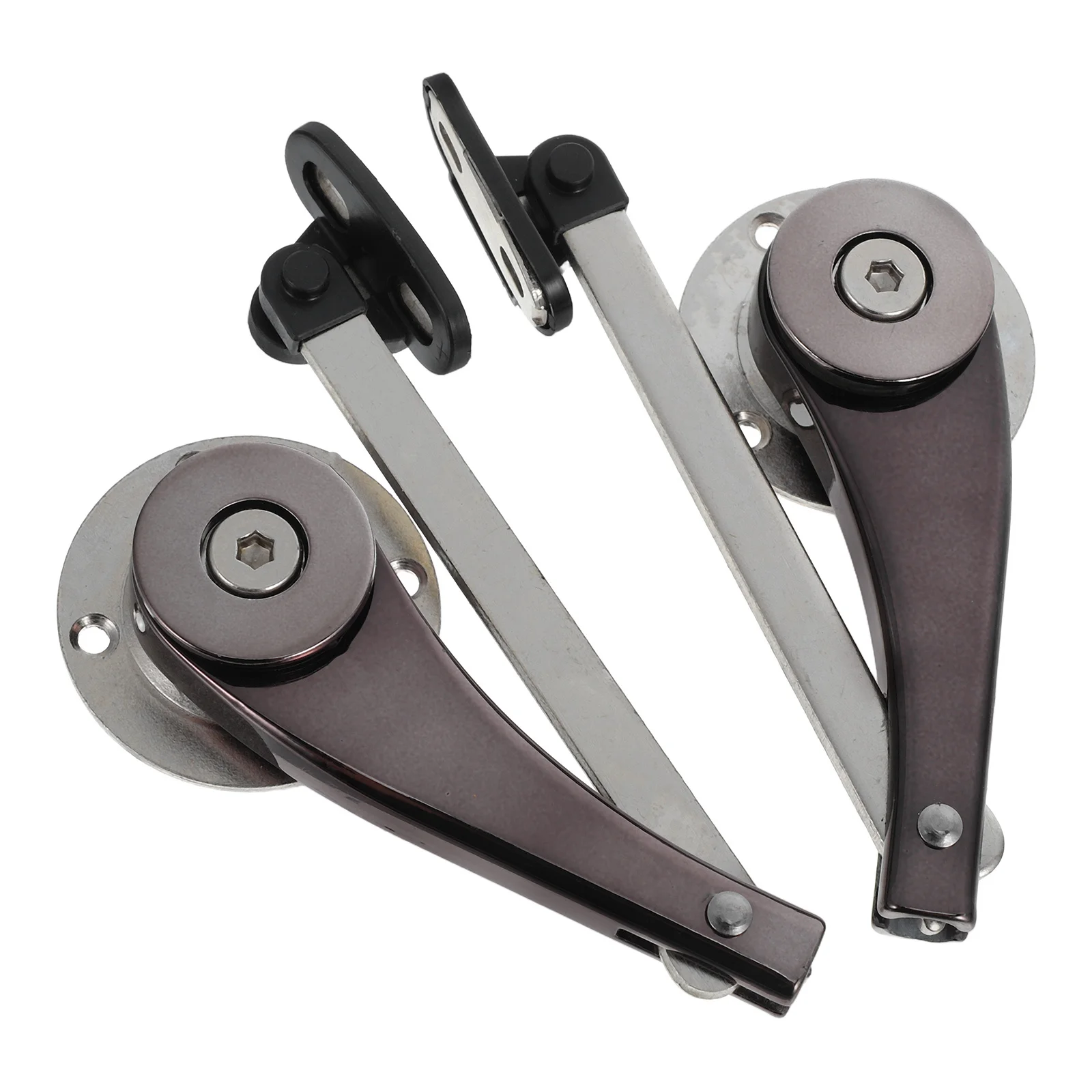 2 قطعة خزانة هيدروليكية إغلاق دعامة غاز للمطبخ غطاء خزانة دعم الأثاث الأجهزة قابل للتعديل العازلة المثبط #5