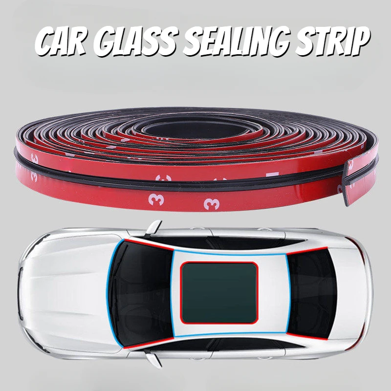 Car Window Edge Windshield Roof Rubber Sealing Strip Sticker For BMW E46 E39 E90 E60 F30 Peugeot 206 307 308 207 Chevrolet Cruze