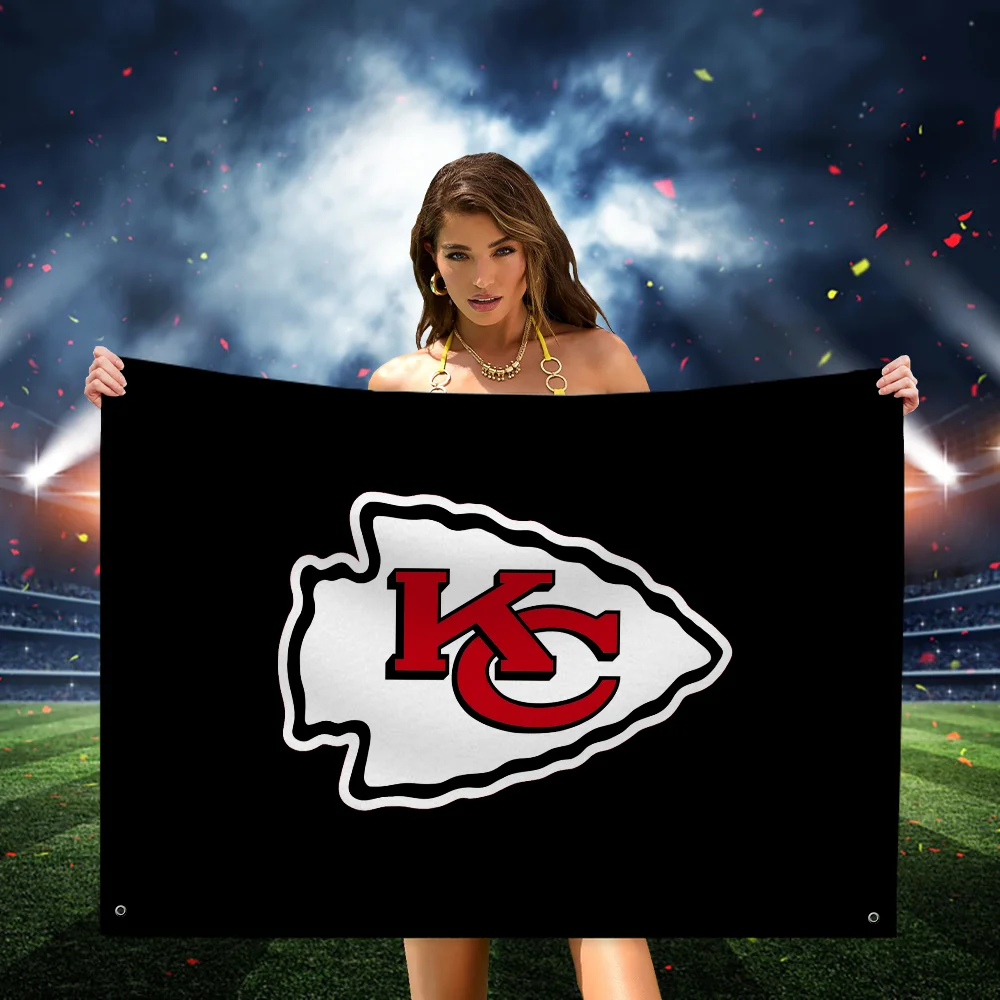 Hanging Flags Garden Flag Banner Small Hand-held Flag Room Decoration Wall Decor Tapestry Kansas City C-chiefs-s Garage Bedrooms