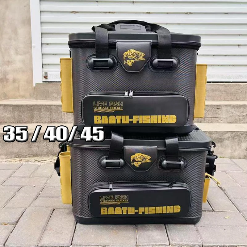 

Многофункциональная сумка для рыбалки из ЭВА 30/40/45 см, сумка для снастей, рыболовное ведро, коробка для живой рыбы, рюкзак для рыбалки на открытом воздухе с держателем удочки для хранения