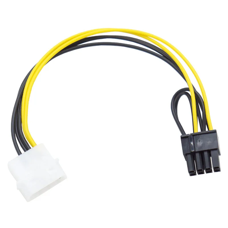 

PC Computer Power Cable Host Case Motherboard Big 4 Pin IDE D Molex to Graphic Video Card 8 Pin 6+2 Pin GPU Power Supply Cord