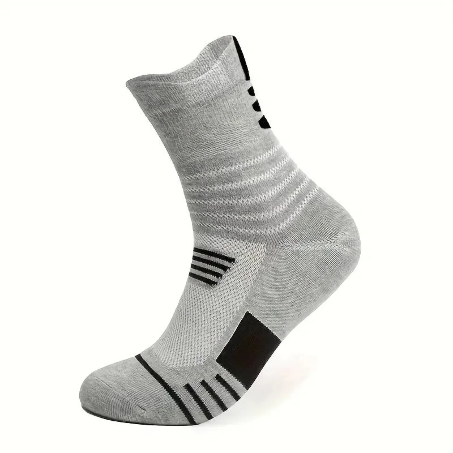 3 Paar Herren-Komfortsocken mit Polsterung für Sport und Outdoor-Aktivitäten – Detail 4