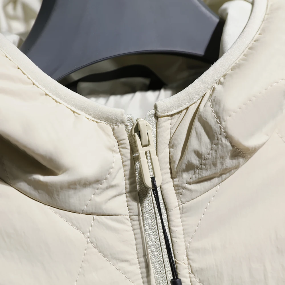 Теплая пушистая шелковая хлопковая стеганая куртка Du для мужчин и женщин, уличная ветрозащитная осенне-зимняя мода Ci Sle Long Sve...