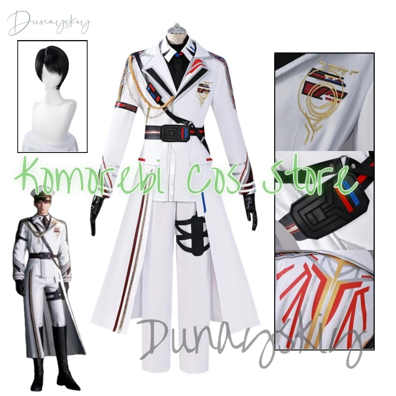 

Caleb Cosplay Costume Love and Deepspace Heroine Zayne Xavier Rafayel Caleb Cosplay Wig Uniforms Halloween Party Role Play Suits