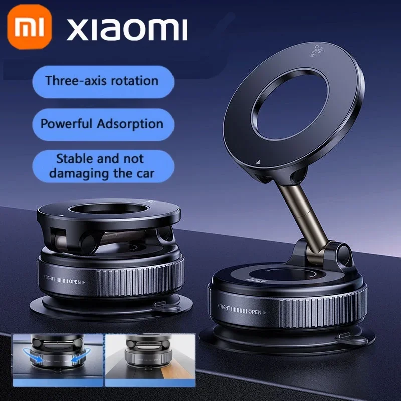 

Xiaomi Magsafe Car Phone Holder Suction Cup Vacuum Magnetic Phone Stand 360° rotatable and Foldable Suction Cup Phone Holder Hot