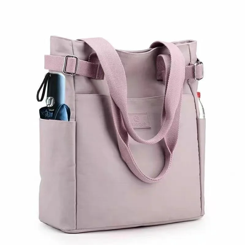 New Bag Shoulder Bag Canvas Handbag  Large Capacity Leisure  All-match Women\'s Bag Solid Color Shopping Bag Hand Bag