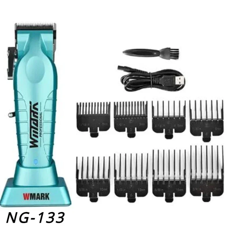 2024 New WMARK NG-133 NG-317 Hair Clipper 8300 RPM with Charging Base Low Noise Hair Trimmer for Men