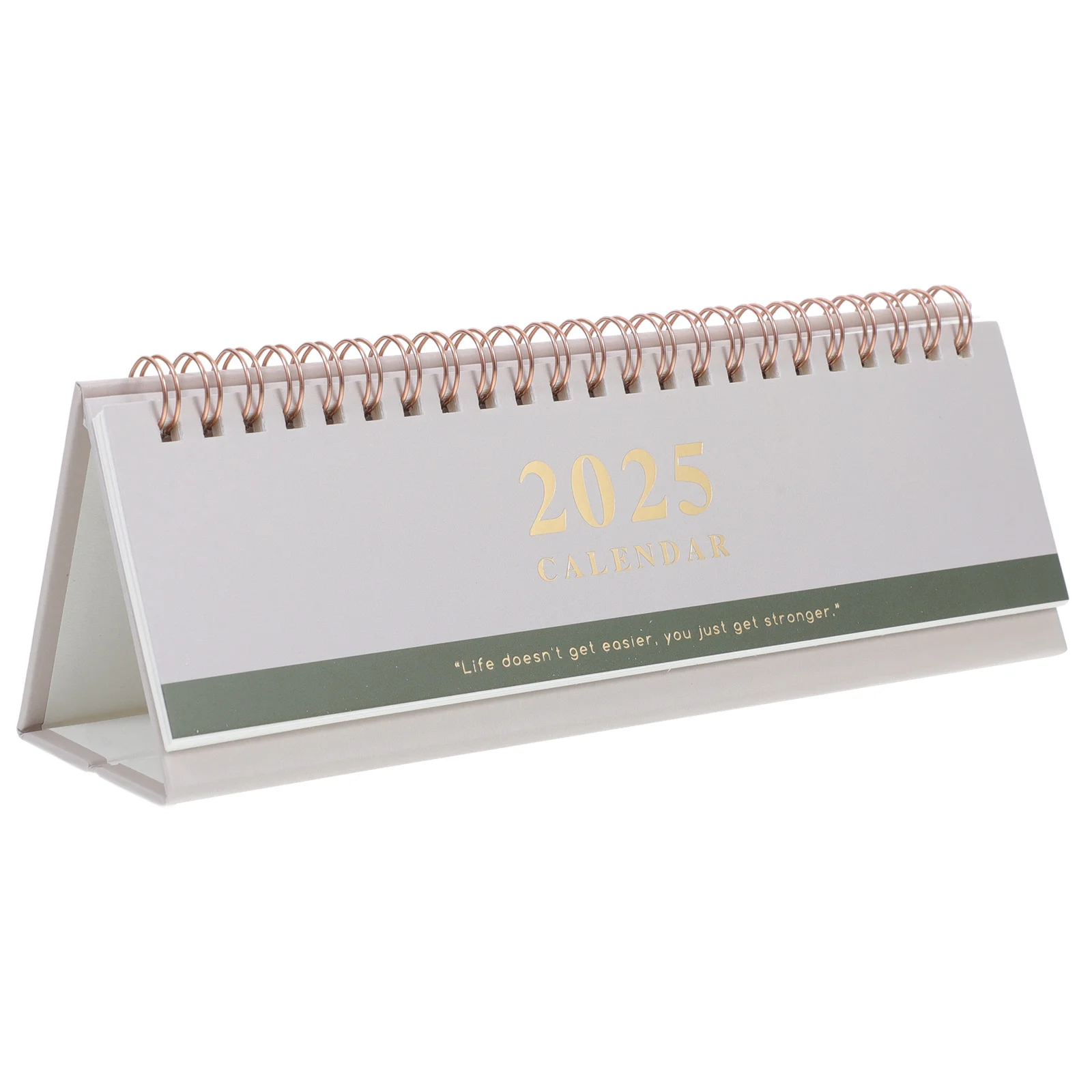 

Desktop Flip Calendar Long Standing Calendar with Elegant Coil Design Functional Monthly Planner for Office Desk Home Use