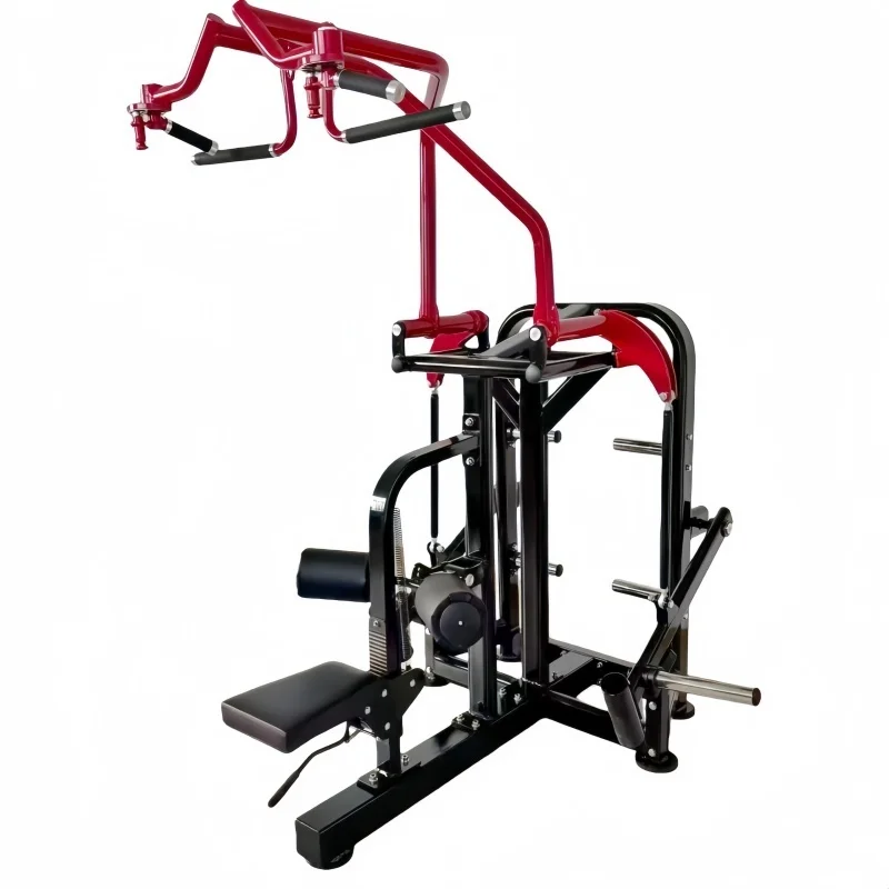New Gym Equipment Commercial Plate Loaded Strength Training Chest Back Gym Fitness Machine for Lat Pulldown Training Back