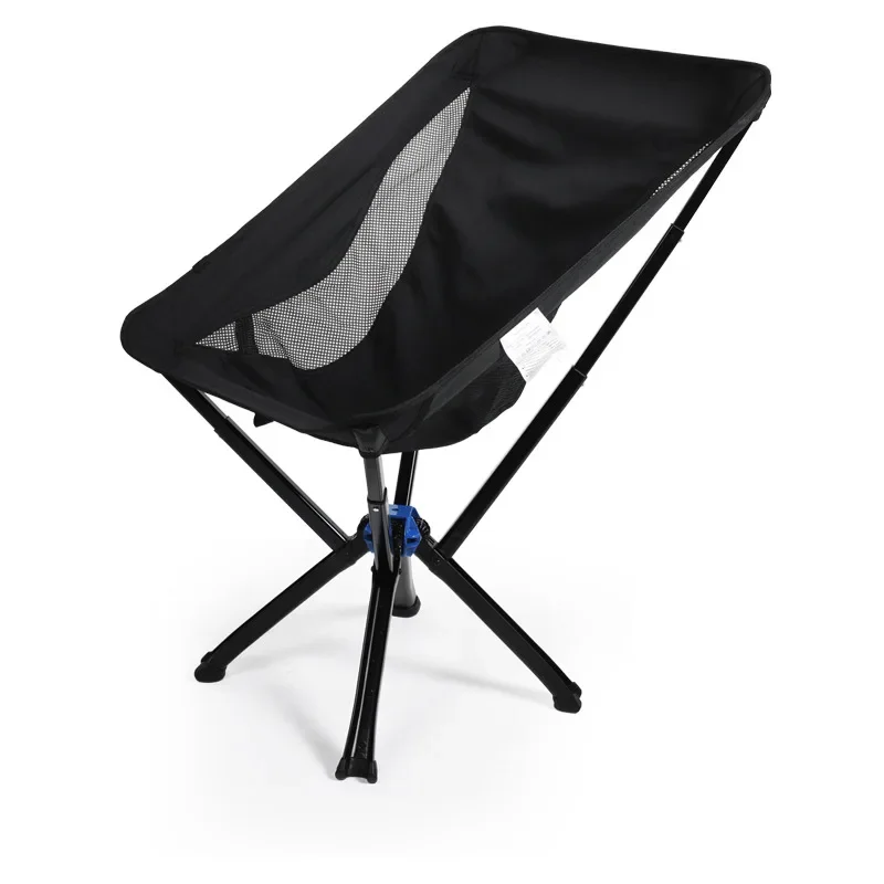 High Back Swivel Folding Chair Outdoor Camping Aluminum Alloy Modern Design with Silicone Cup Holder for Beach Use