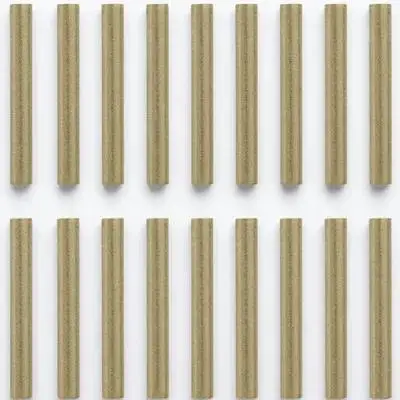 100Pcs Copper Tube Beads Hollow Square Brass Tubes Gold Plated for DIY Jewelry Making Supplies Bracelets Necklaces Earring Craft