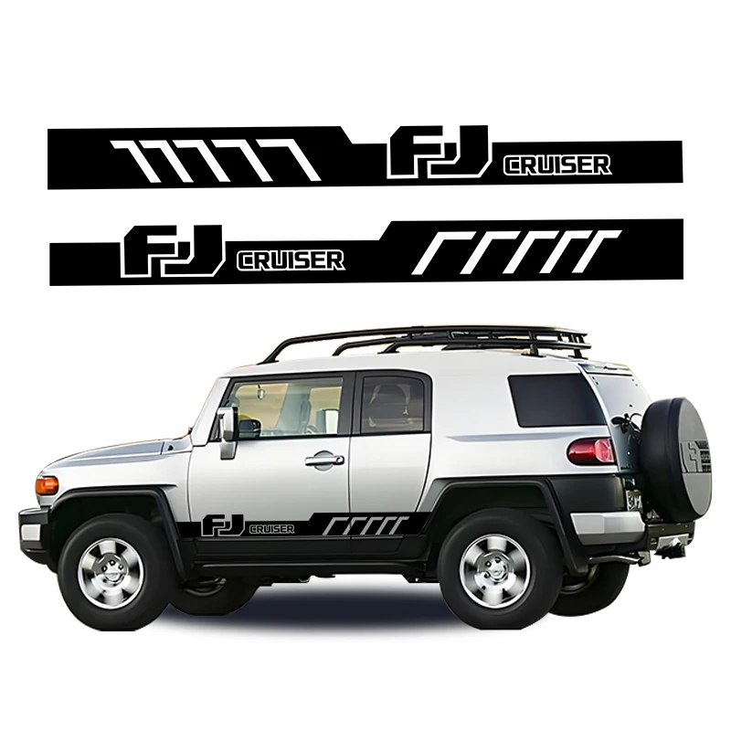 

Car Door Side Stickers Apply for Toyota FJ CRUISER Graphics Long Strip Vinyl Film Decals Body Decoration Tuning Auto Accessories