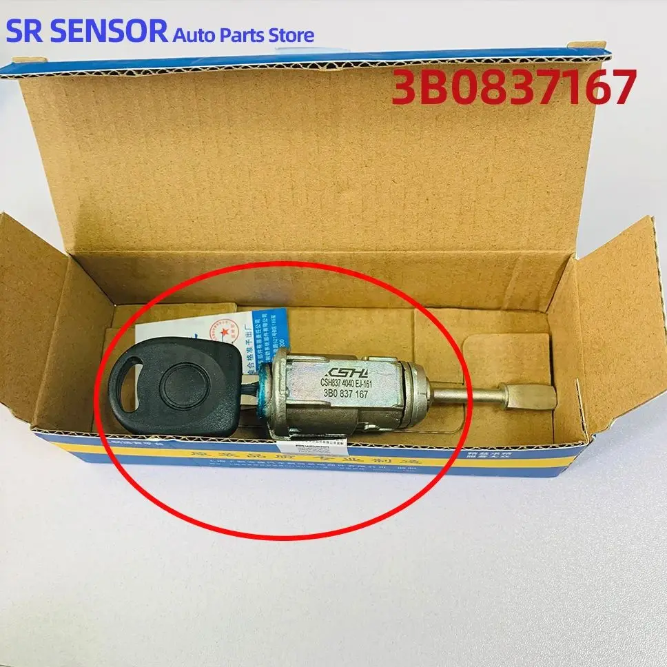 

3B0837167 for VW PASSAT SEAT TOLEDO LEON AROSA LUPO LEFT DOOR LOCK BARREL CYLINDER with 1 KEY