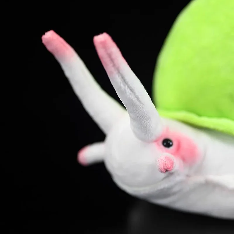 ตุ๊กตาหอยทากสีเขียวเหมือนจริง ขนาด 18 ซม. ตุ๊กตาหอยทากเลปโทโพมา นิติดัม ของเล่นตุ๊กตาสัตว์นุ่ม ของเล่นเสริมพัฒนาการ ของขวัญ