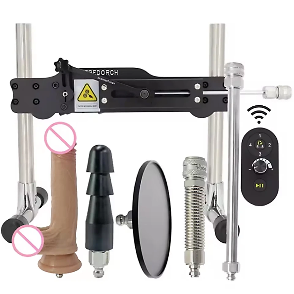 FREDORCH 86W DC 24V DIY Telescopic Reciprocating Linear Actuator Adjustable Strokes Remote Control Intelligent Sex Machine