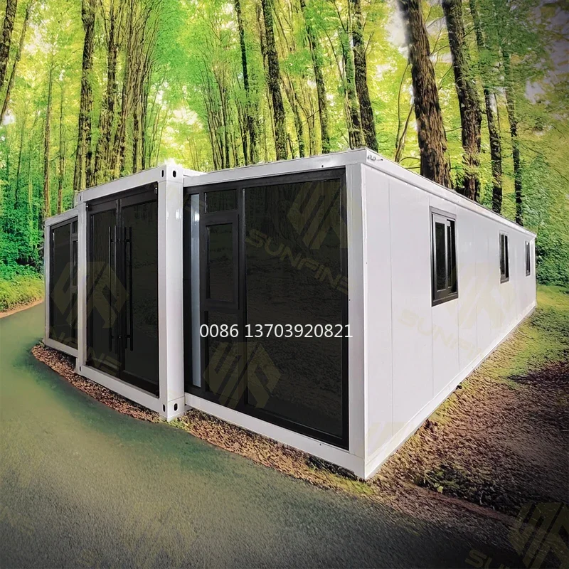 Villa Container Luxury Prefabricated Home 32m2 Modular Wooden House Tiny Home Prefabric House Steel House Fold Up Building