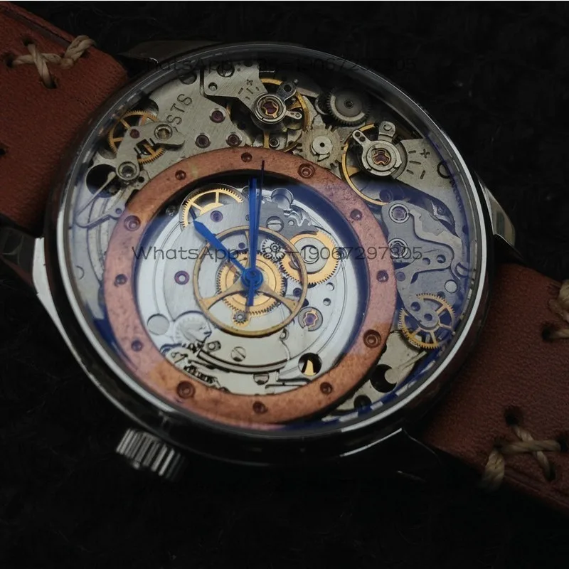 Steampunk Watch, Personal Handmade Mechanical Watch, Fully Automatic 2824 Movement Mechanical Watch