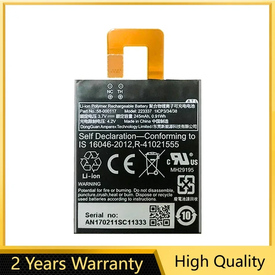 

Battery 58-000117 58000117 245mAh Mobile Phone for Amazon Kindle KO1 Oasis 1,2 Oasis1 Oasis 2 Oasis2 Tablet Bateira