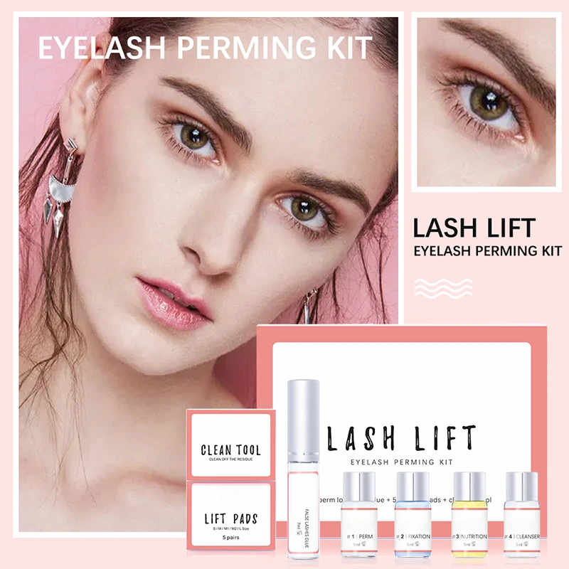 Nieuwe Lash Lift Kit Langdurige Wimper Tillen Perming Lotion Fixatie Lijm Curly Lasher Schoonheidssalon Home Use Pro Kit