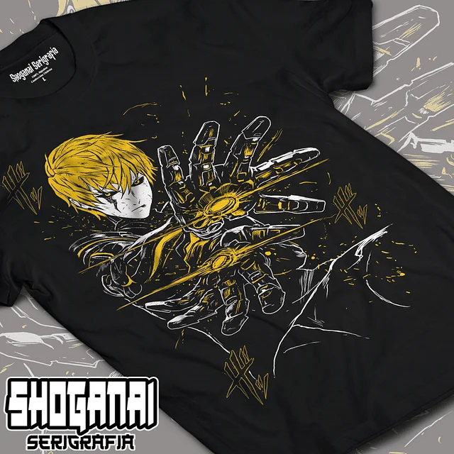 

Genos - One Punch Man Unisex Anime T-Shirt 100% Cotton Manga Tee