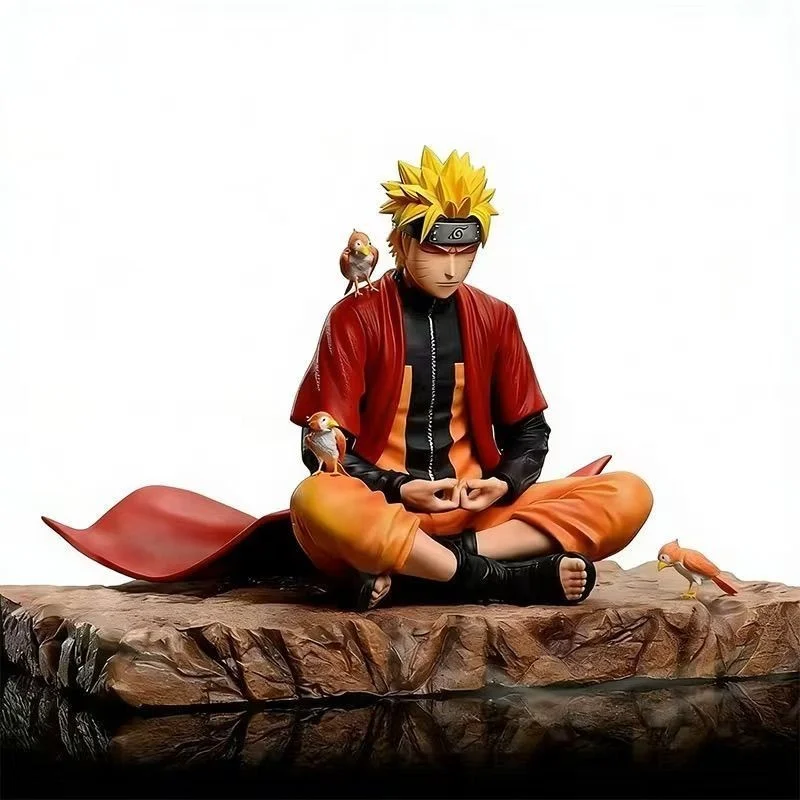 Naruto Shippuden Uzumaki Naruto Sage Mode Meditierende Figur Sammlerstücke Desktop-Deko Ornamente Festivalgeschenke