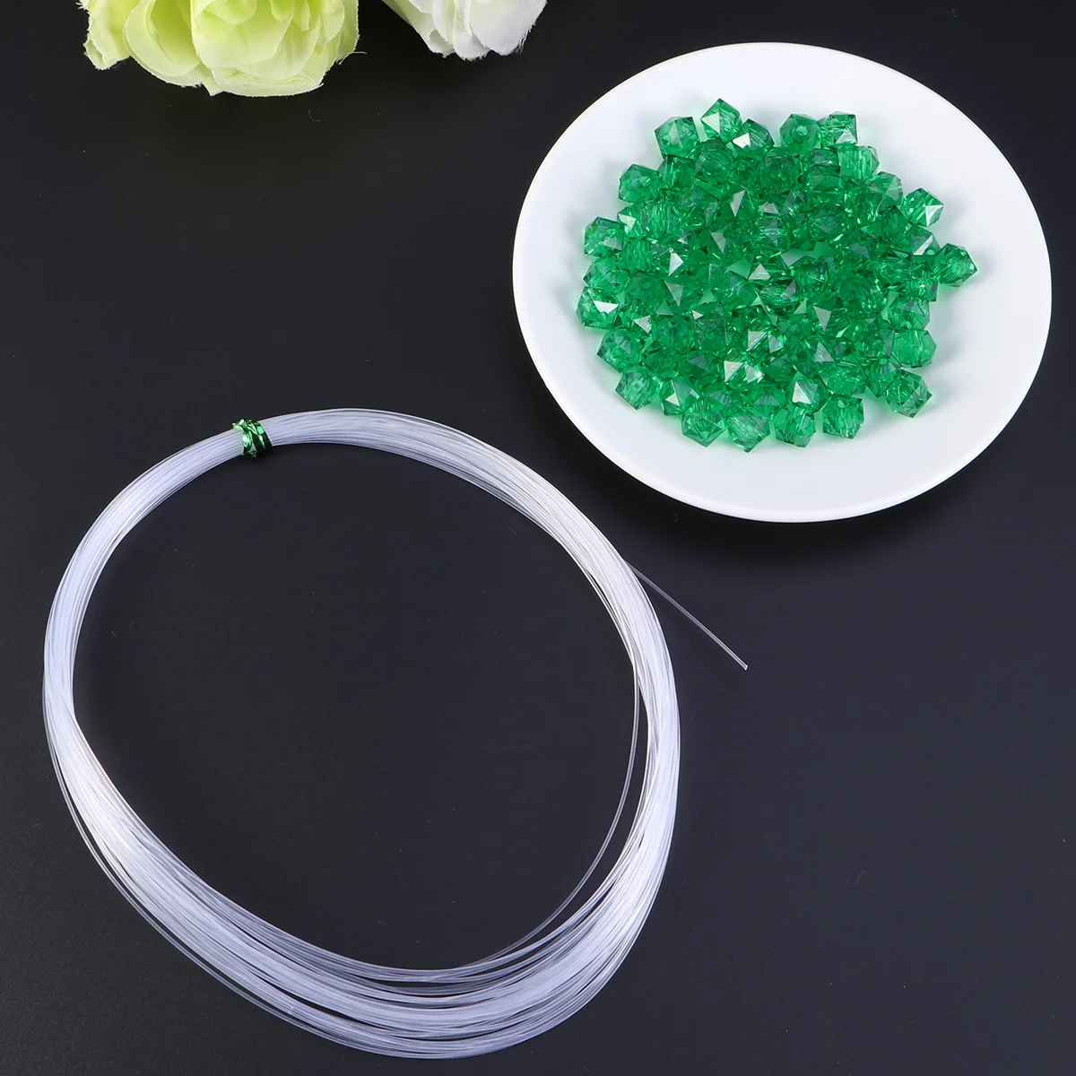 950 PCS Large Amount of Beads Handmade Acrylic Pendants DIY Beaded Material Jewelry Accessories Woven