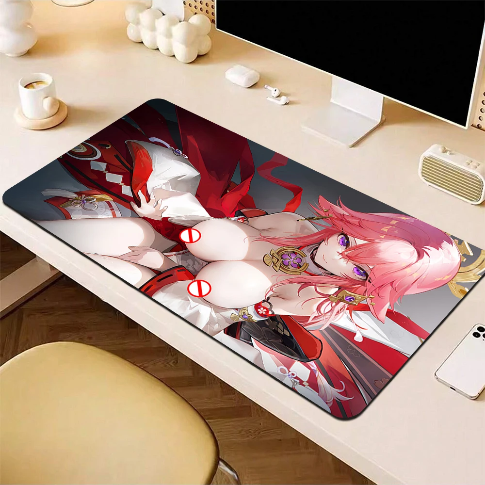 

Sexy Ass Large Mousepad Hentai Anime Girl Mousepad Gamer Big Boobs Gaming Mouse Mat Nude Laptop Desk Mat NSFW Otaku Keyboard Pad