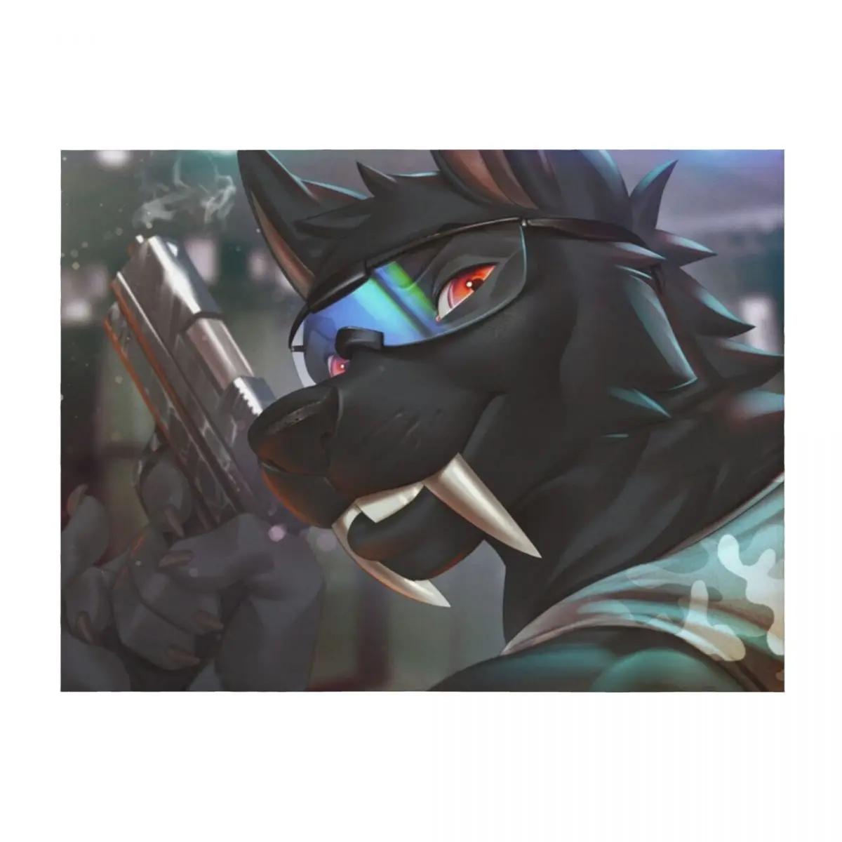 

Blackfang 2 Throw Blanket Thermal Kid'S Blankets For Bed bed plaid Blankets