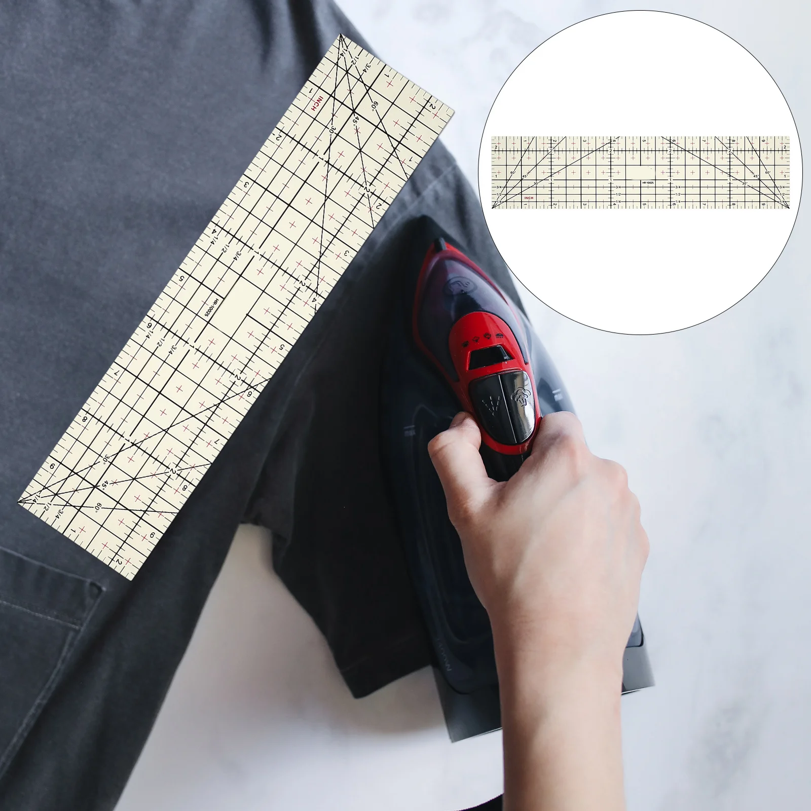 

Multifunctional Ironing Ruler Reliable Tailoring Aid Precise Hems Sewing Essentials Hot Ironing Ruler Heat-Proof Sewing Rulers