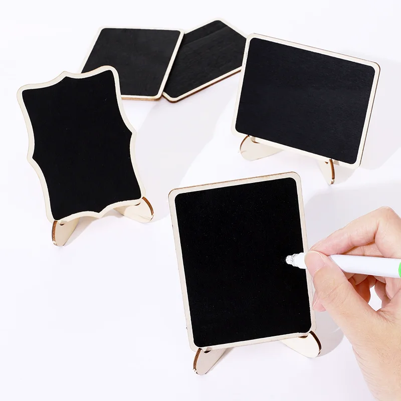 

10/5/1Pcs Message Blackboard Popular Mini Chalkboard Wooden Signs Message Suitable for Parties Receptions Baby Showers Dinners