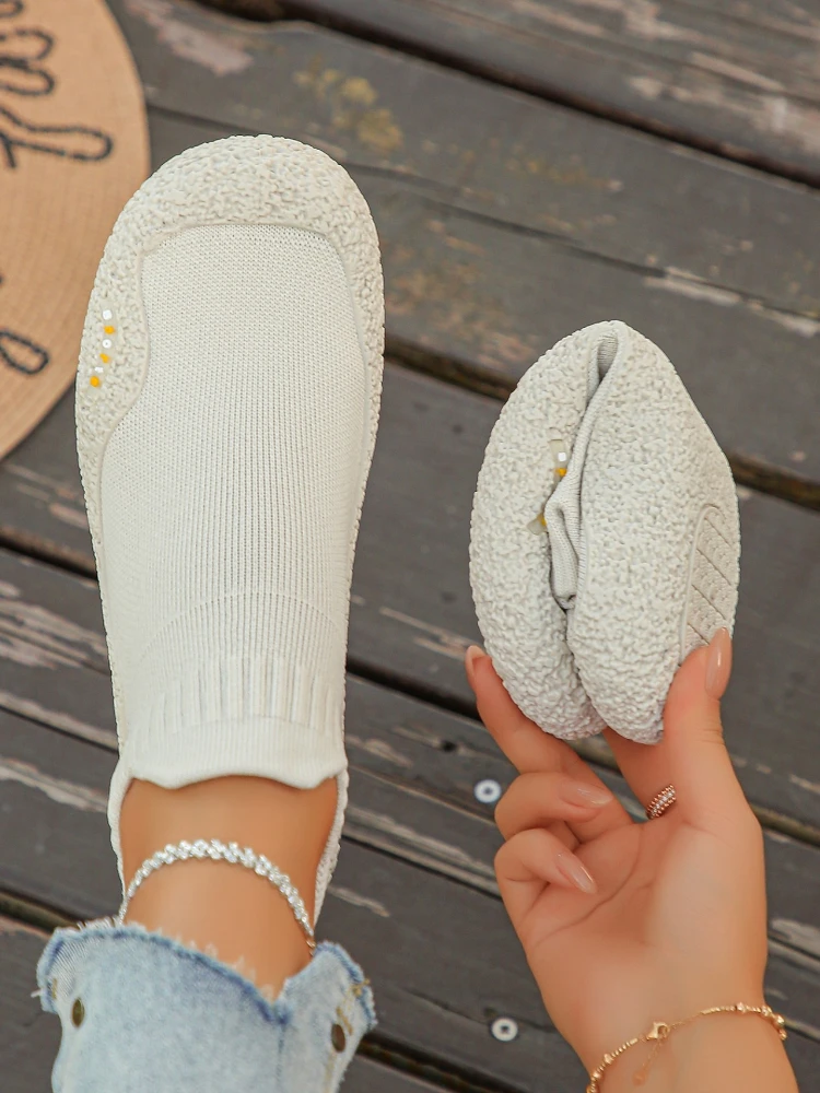 Aqua Water Shoes Non Slip High Top Barefoot Swim Socks Breathable Quick Dry Knit Beach Shoes Unisex Outdoor Diving Yoga Fitness view 6