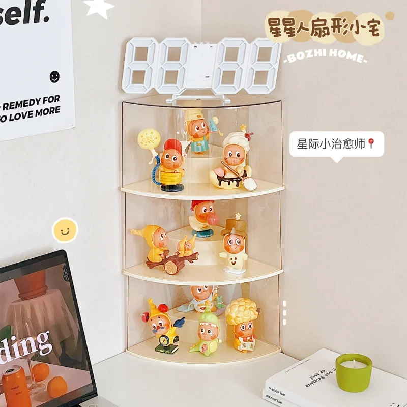 Vinyl Figure transparent display box,Collectible Figure stackable bubble display rack,Pop! Vinyl corner-specific storage box