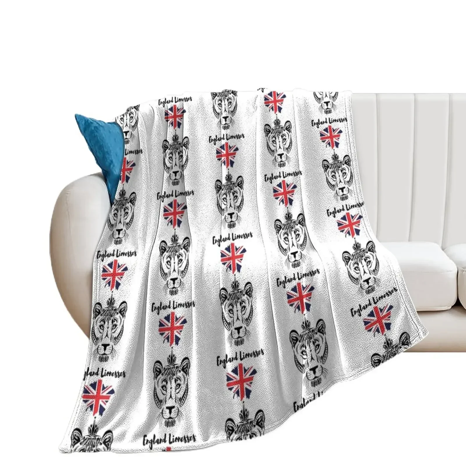 

England lionesses Throw Blanket Sofa Throw Retros Thins Blankets