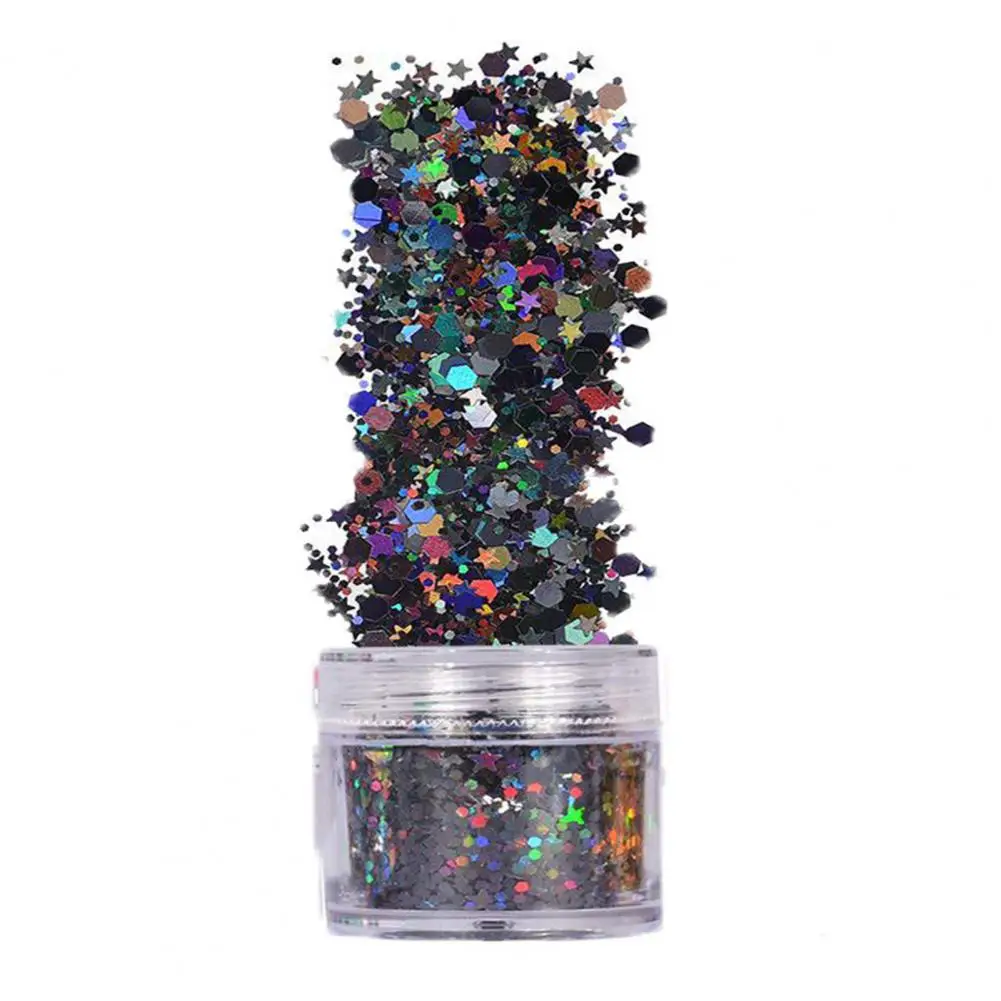 Blended Color Nail Sequins 12-color Nail Art Body Clothing Glitter Set for Festivals Performances Fancy Dress for Hair